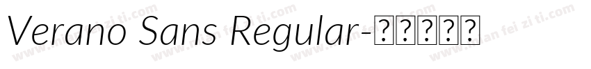 Verano Sans Regular字体转换